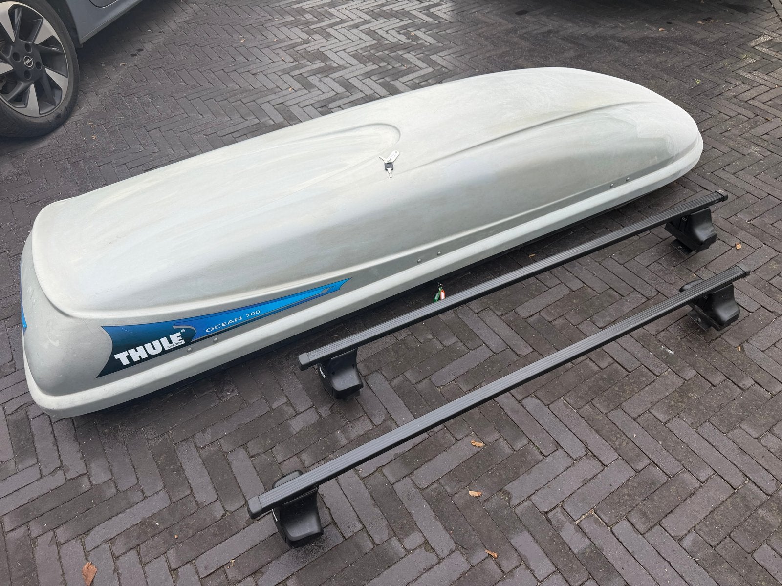 Thule Ocean 700 Dakkoffer met dakdragers voor Grandland 2018, Ophalen, Gebruikt