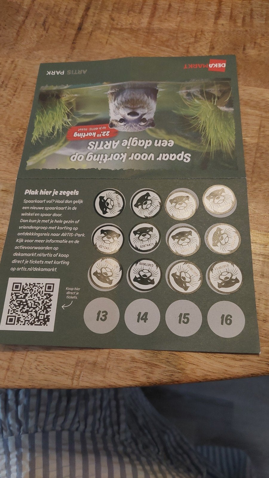 artis kortings kaart
