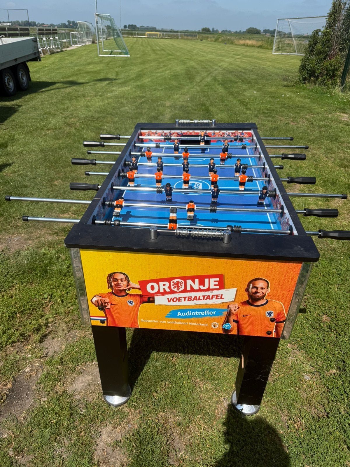 Tafelvoetbalspel, Ophalen, Gebruikt
