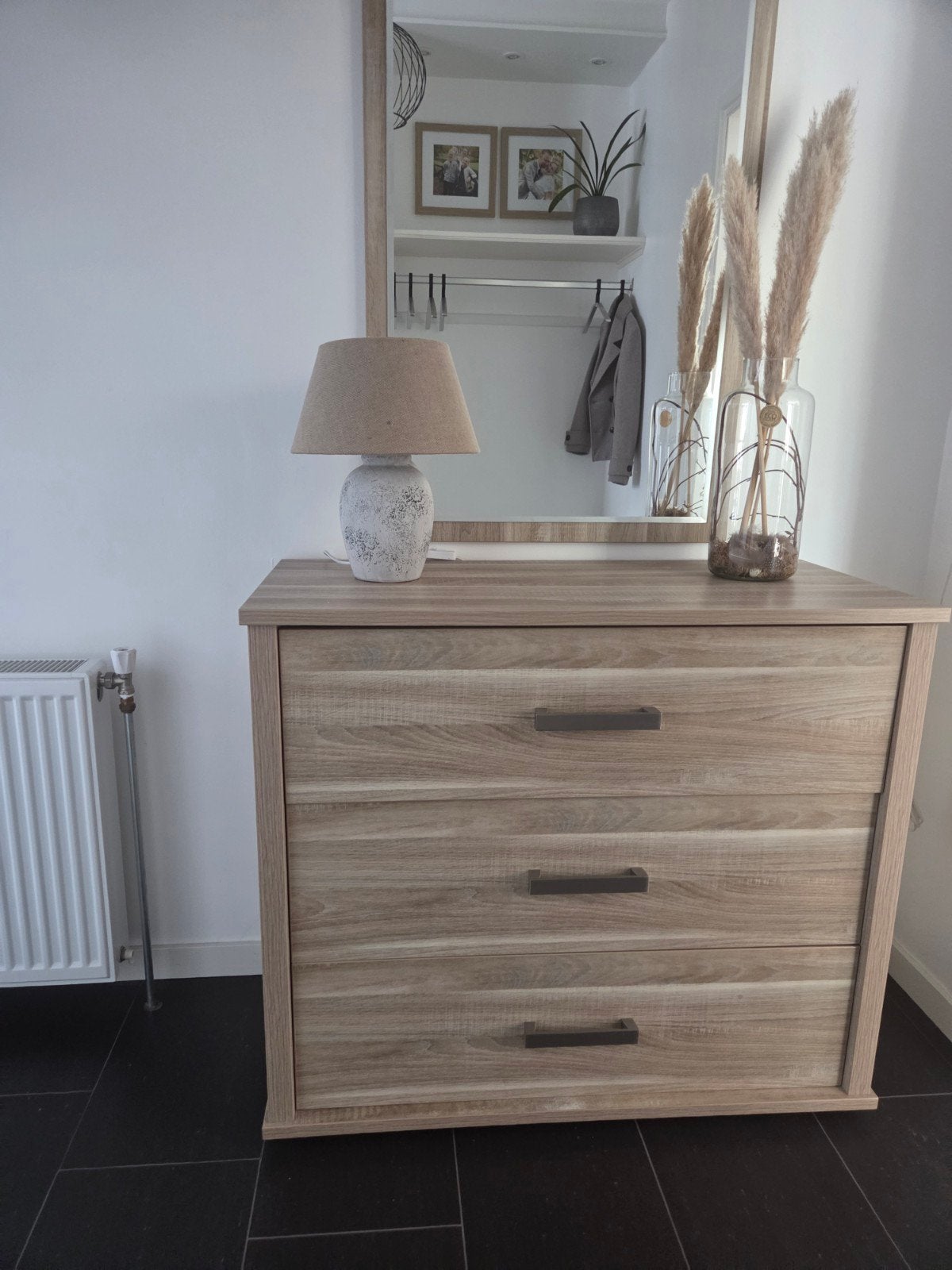 Kast met spiegel en 3 lades - 100x45x86 cm, Huis en Inrichting, Ophalen, Gebruikt, 50 tot 100 cm, 3 of 4 laden