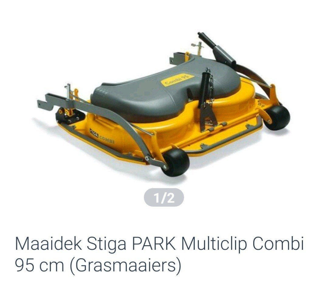 stiga park maaidek 95 cm combi  nieuw nog in doos., Ophalen of Verzenden, Nieuw, 50 cm of meer