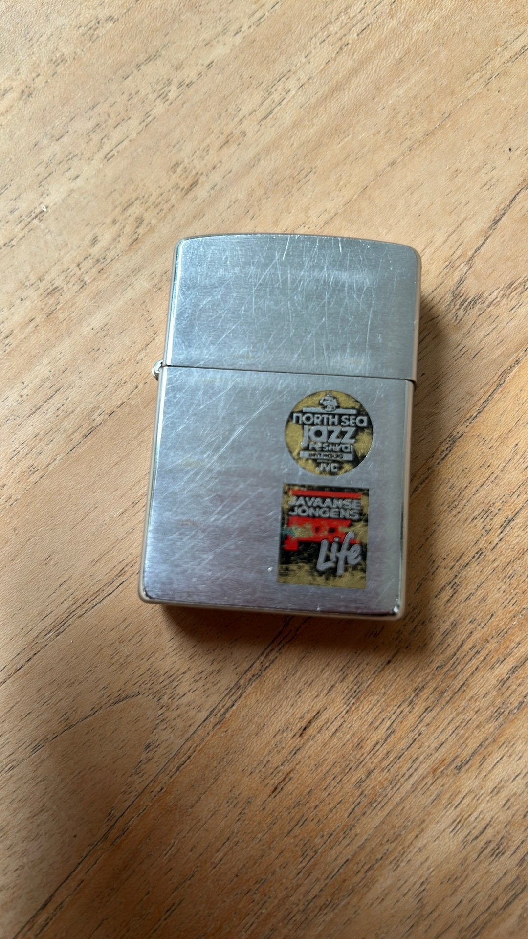Zippo Nord Sea Jazz en Javaanse Jongens, Ophalen of Verzenden, Zo goed als nieuw, Aansteker