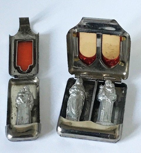 Zakaltaar kapel WW1 WW2 draagbaar 2 stuks antiek💎🙏💑🤗😎, Ophalen of Verzenden