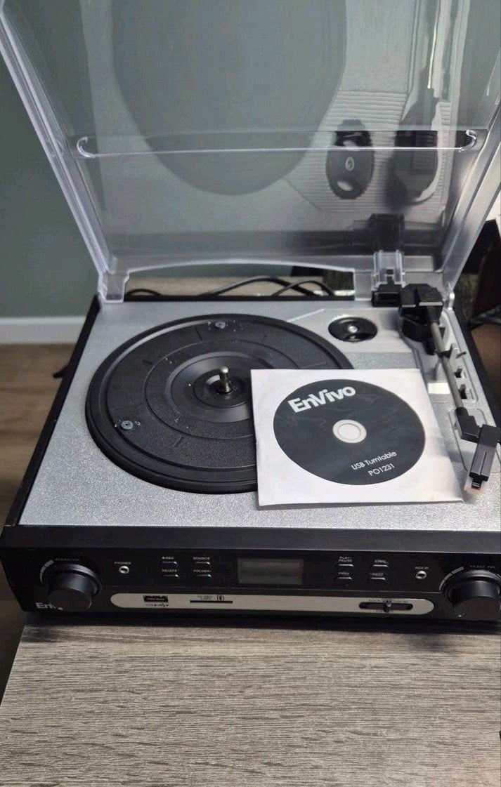 Envivo USB Platenspeler - Digitaliseer je LP's eenvoudig, Overige merken, Ophalen of Verzenden, Zo goed als nieuw, USB-aansluiting