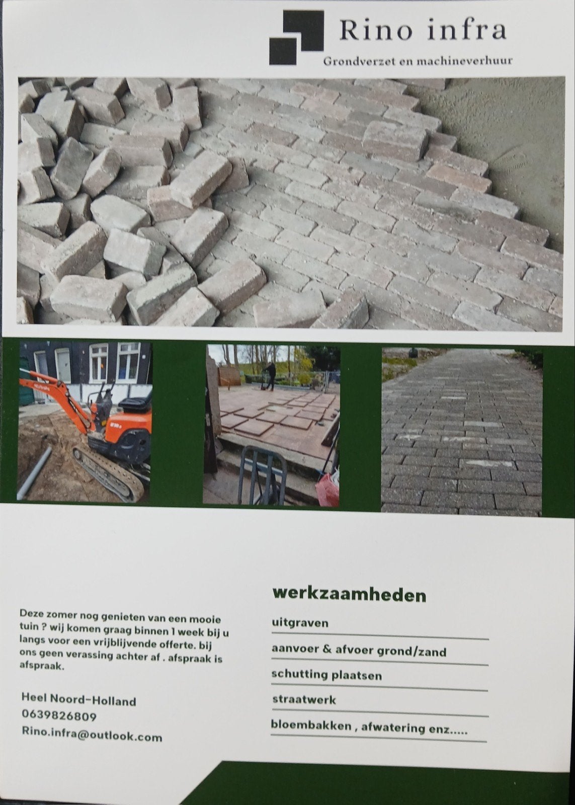 mudcontrol platen /drainage plaatsen?, Ophalen
