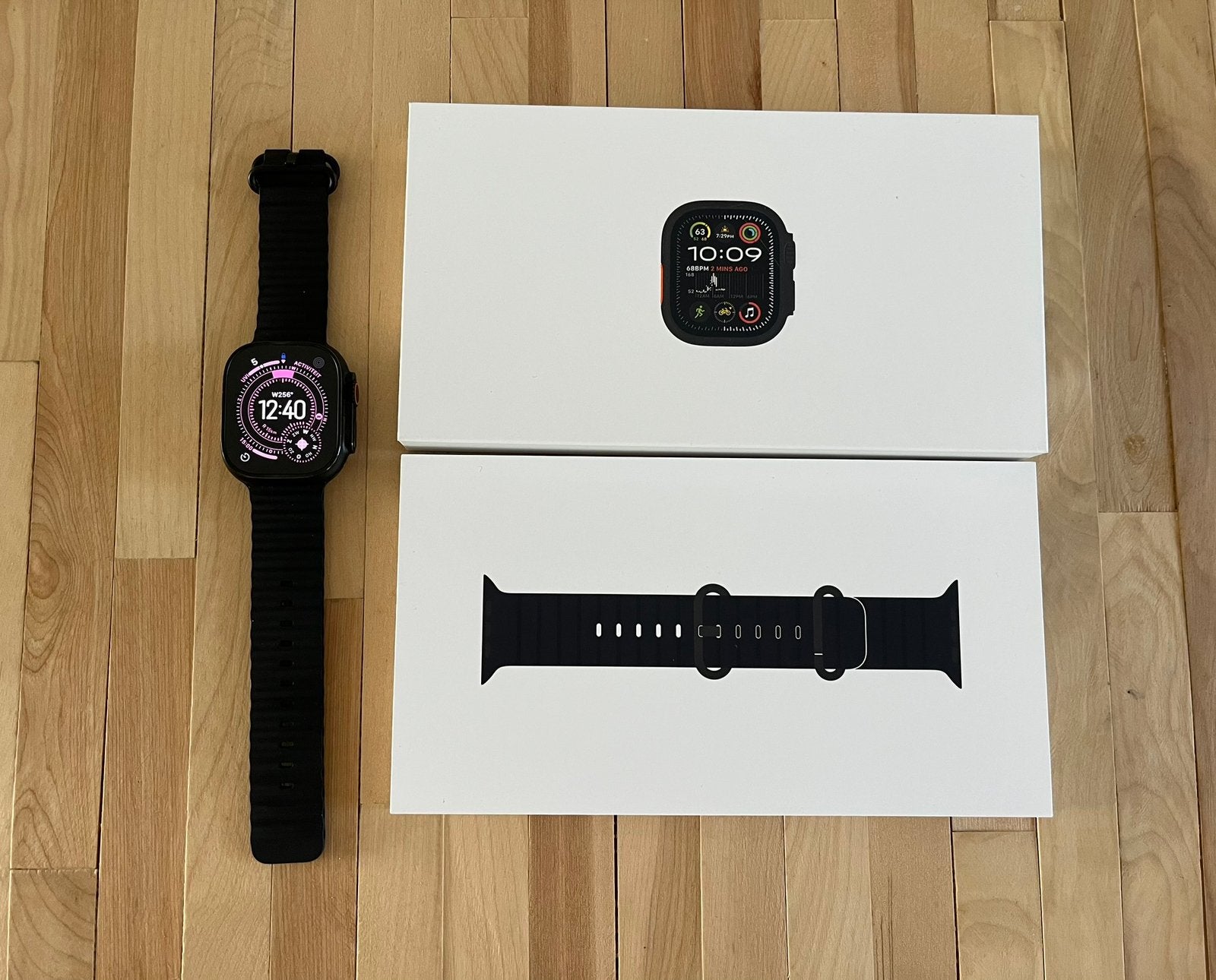 Apple Watch Ultra 2, Hoogte, Zwart, IOS, Ophalen of Verzenden