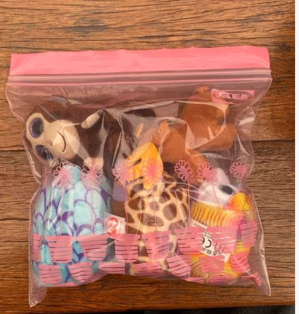 5 kleine TY knuffels (met grote ogen), Overige karakters, Overige typen, Ophalen of Verzenden, Zo goed als nieuw