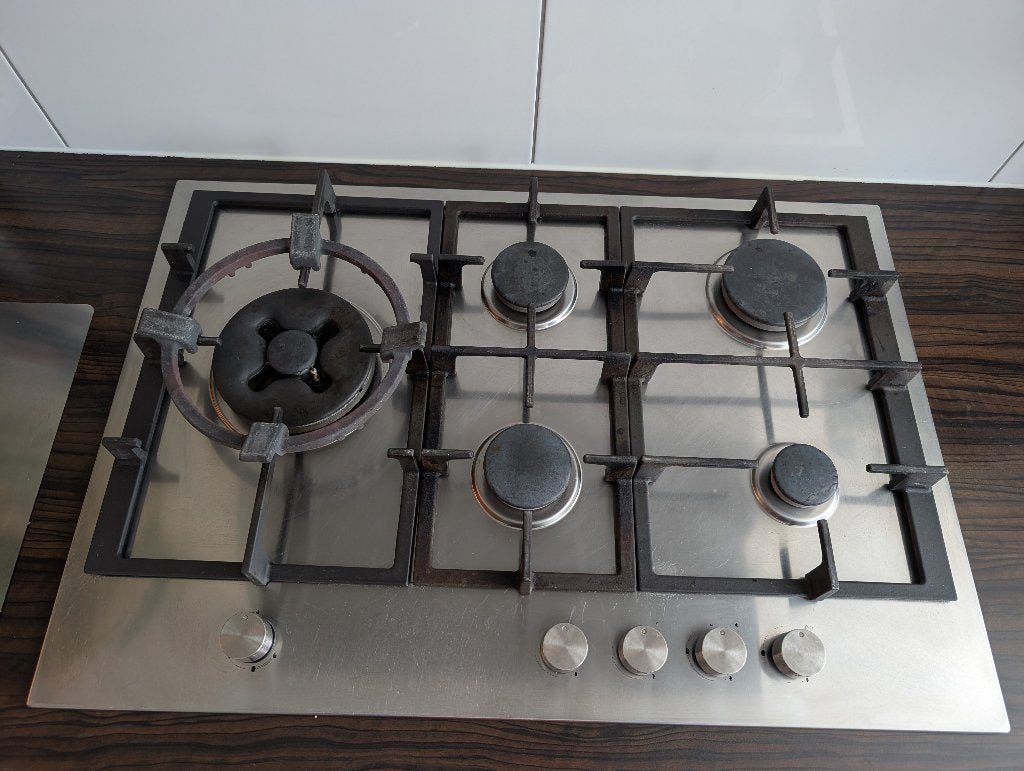 Gaskookplaat met wokbrander Siemens ER11353NL, Ophalen, Gebruikt, Inbouw, Gas