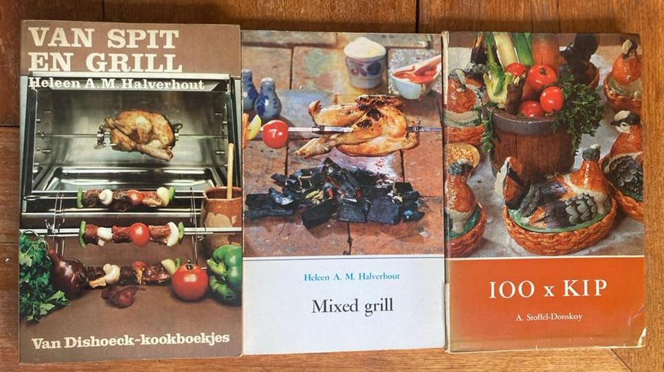 Vintage Kookboeken: 100x Kip, Mixed Grill, Van Spit en Grill, Ophalen of Verzenden, Gelezen, Overige gebieden, Hoofdgerechten