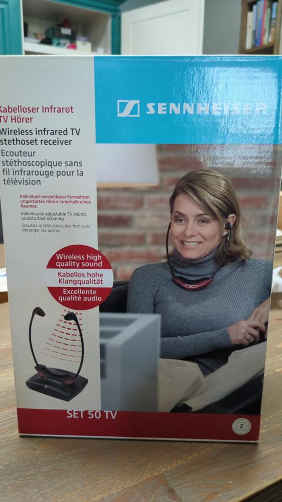 Sennheiser SET 50TV draadloos, Ophalen of Verzenden, Zo goed als nieuw, 120 watt of meer, Overige merken