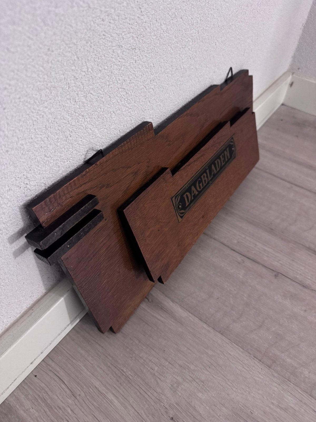 Art Deco dagbladhouder eikenhout ca. 1920-1935, Ophalen of Verzenden
