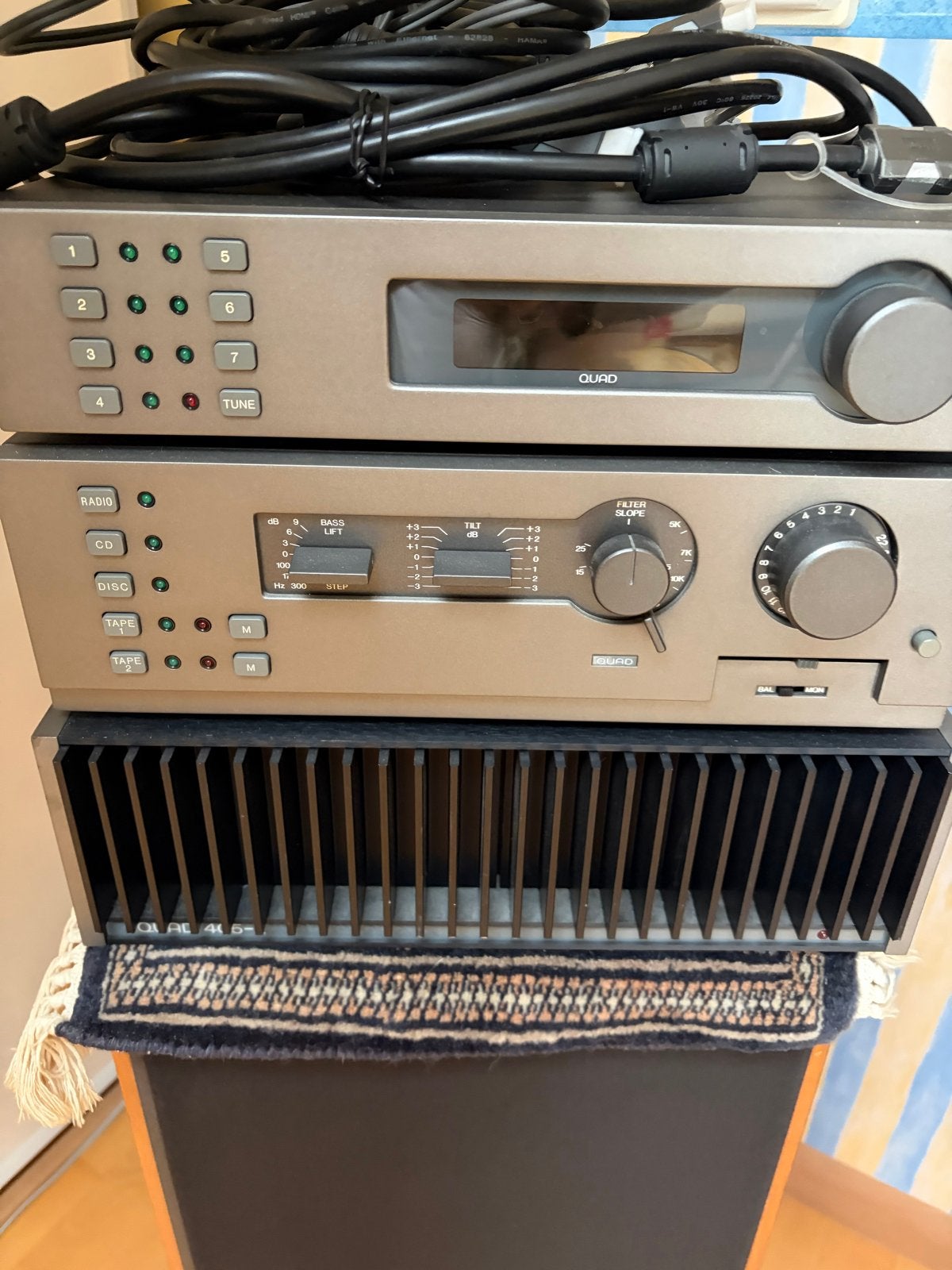 Quad set in goede staat - FM4, 34, 405-2, Zo goed als nieuw, 60 tot 120 watt, Stereo, Ophalen