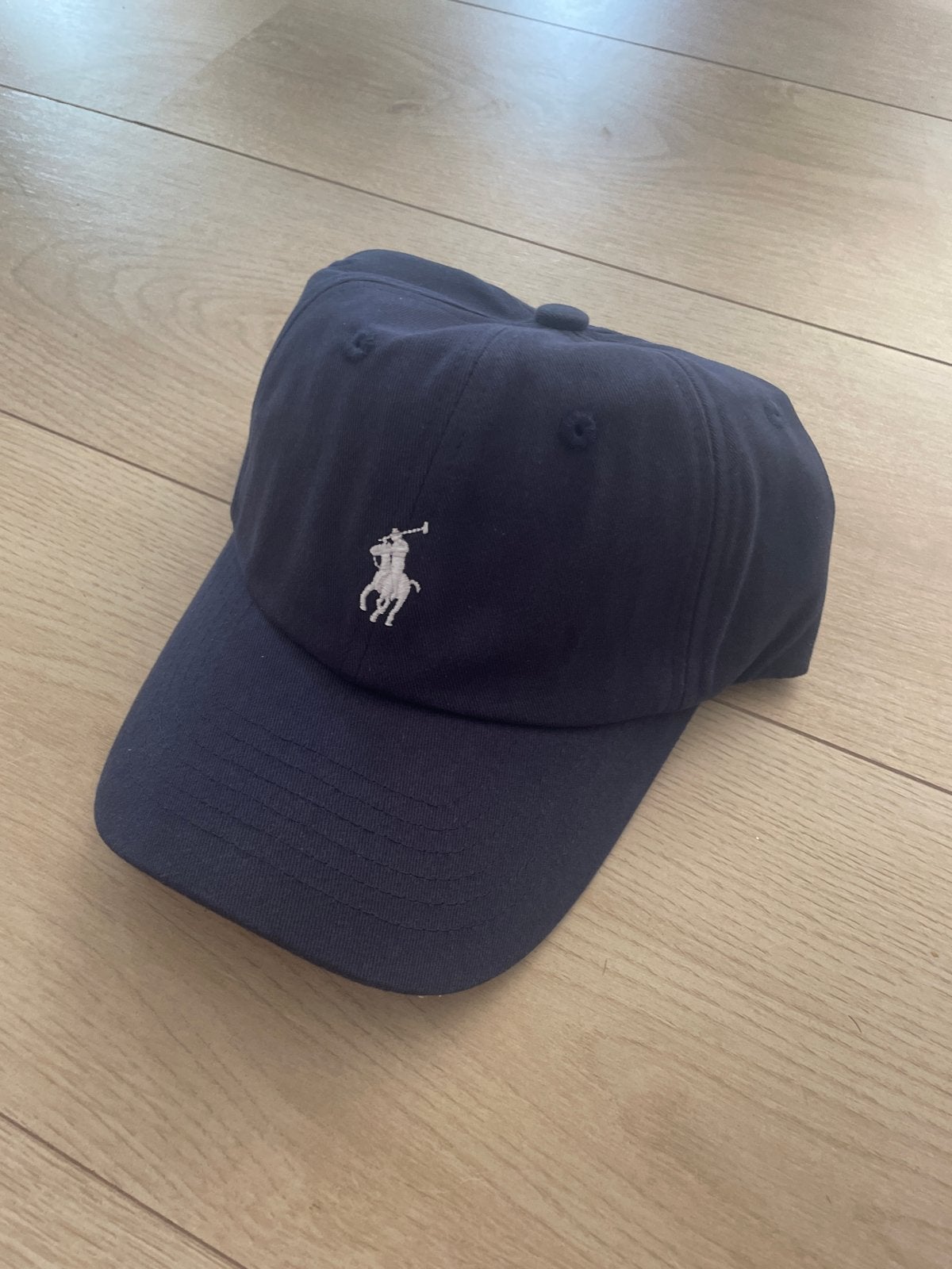 Polo Ralph Lauren pet - Donkerblauw met wit logo, Verzenden, Nieuw, One size fits all, Pet