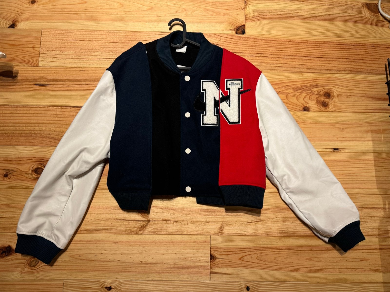 Nike x Naomi Osaka x Yoon Ahn - oversized tennis bomber jas, Ophalen of Verzenden, Gedragen, Maat 36 (S), Meerkleurig