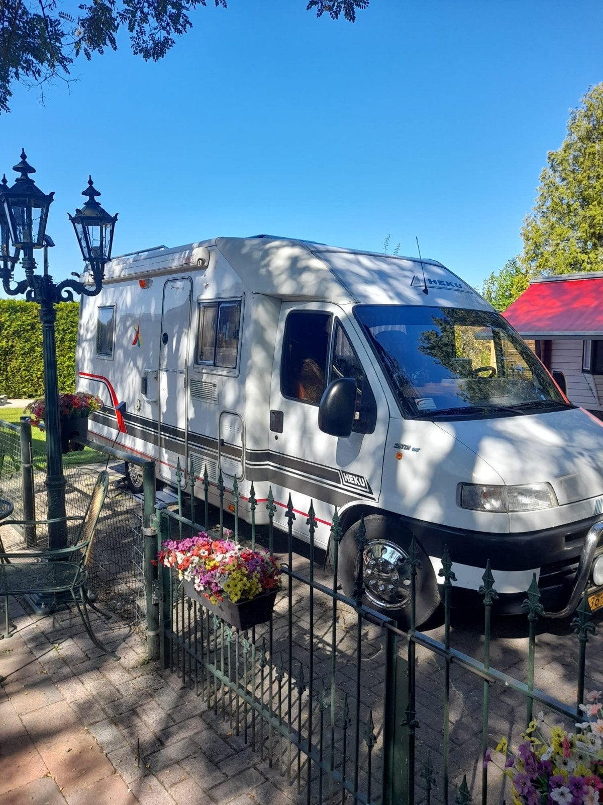 Fiat Ducato camper met Heku opbouw, Overige merken, Rondzit, Frans bed, Airco