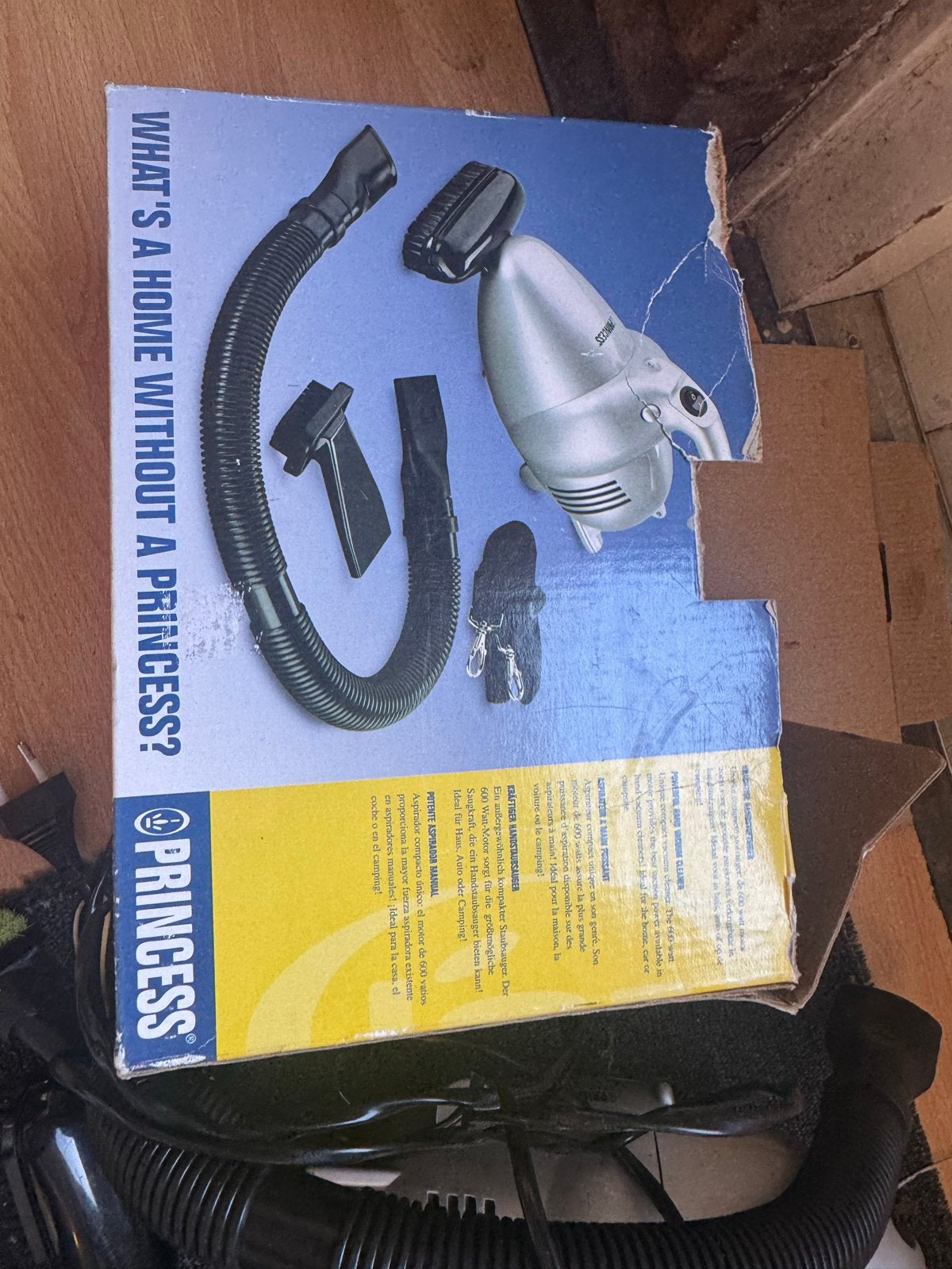 Princess Mini Stofzuiger - Compact en Handig, Gebruikt, Kruimeldief, Ophalen of Verzenden, Minder dan 1200 watt