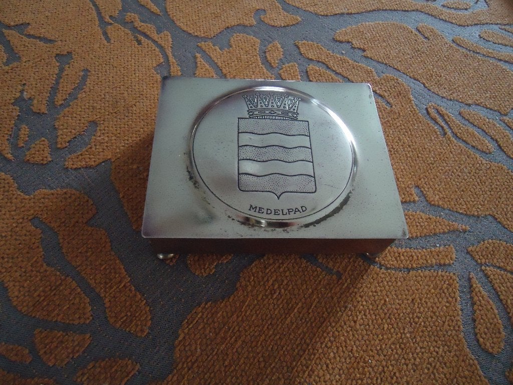 Vintage Zweeds Bijoux sigaretten/sigaren doosje in perf. st., Verzenden, Zo goed als nieuw, Tabaksdoos of Verpakking