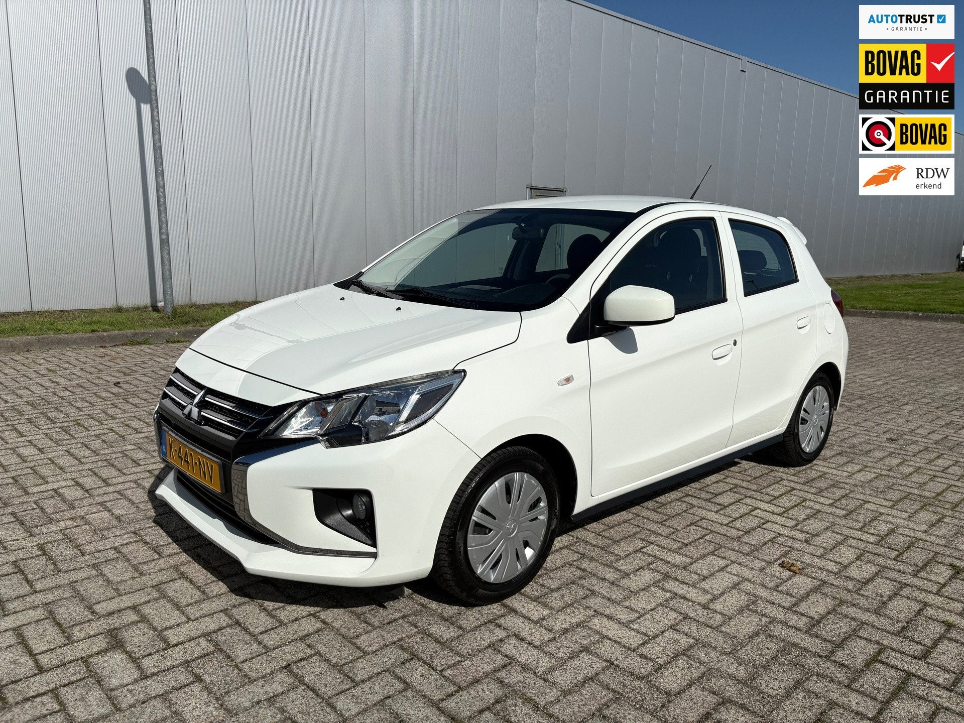 Mitsubishi Space Star 1.2 Cool+ , Airco , Centr. Vergrendeli, Auto's, Voorwielaandrijving, Gebruikt, 850 kg, Wit