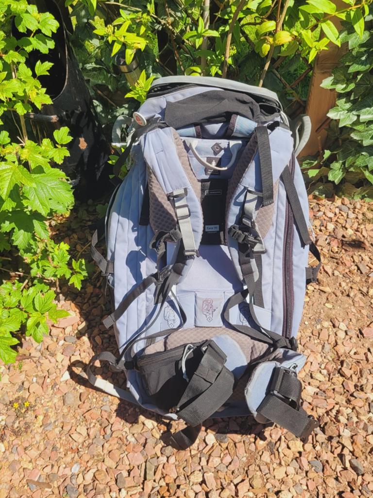Forclaz 50L Trekking Rugzak - Grijs/Blauw, Ophalen of Verzenden, Overige merken, Trekking, 60 cm of meer