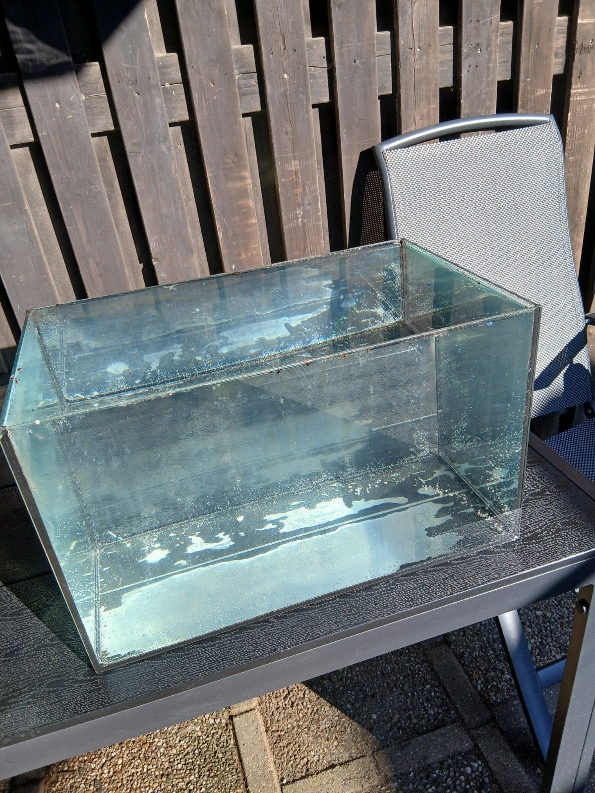 Aquarium en 2 warmtelampen voor vijver, Dieren en Toebehoren, Ophalen, Gebruikt, Leeg aquarium