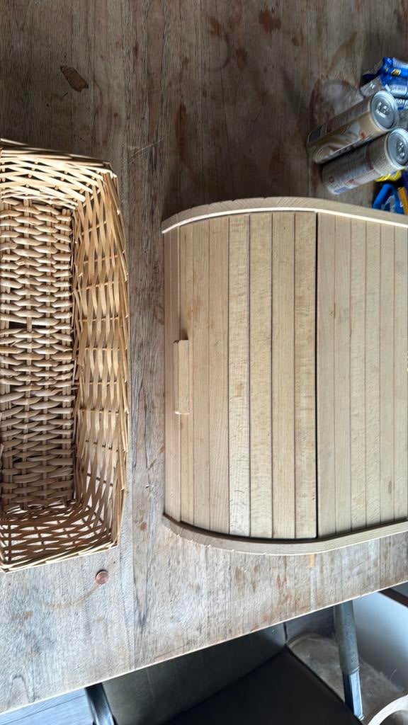 Brood doos en brood mandje, Overige typen, Ophalen, Gebruikt, Beige