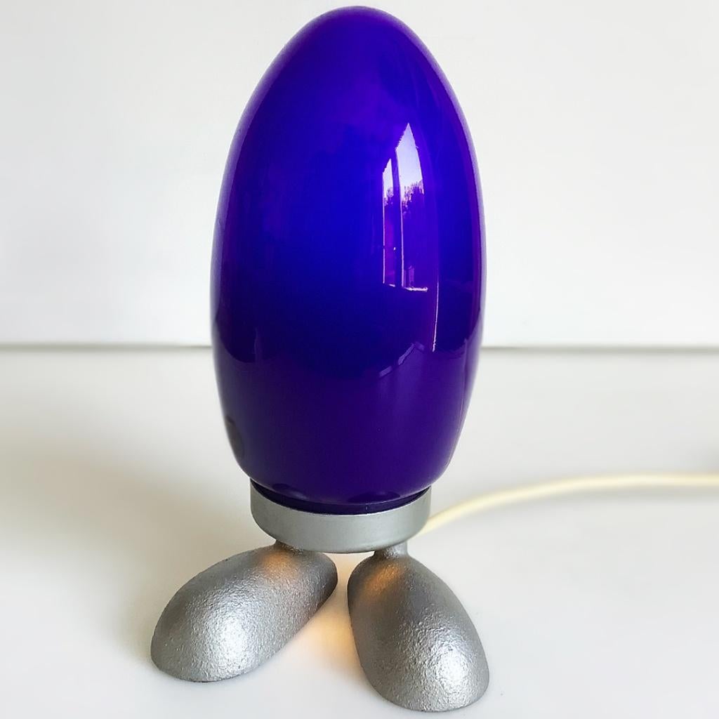 Vintage Ikea Fjorton dino ei tafellamp lamp Tatsuo Konno, Glas, Gebruikt, Verzenden, Ikea classic