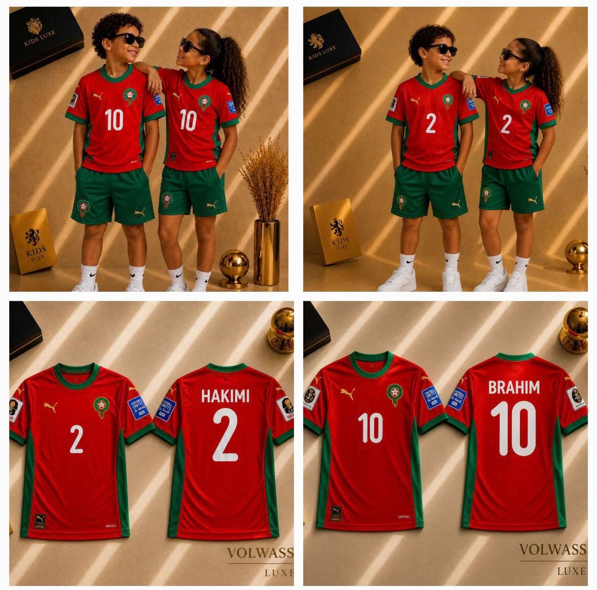 Marokko shirt voor volwassen en zomerset voor kids, Ophalen of Verzenden, Nieuw, Overige maten
