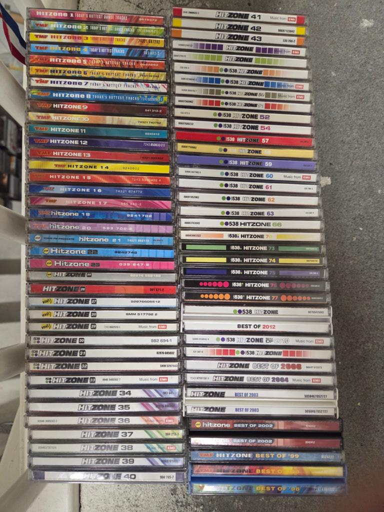 73 x Hitzone cd's verzamel albums ZGAN 90's 00's cd TMF 538, Ophalen of Verzenden, Zo goed als nieuw