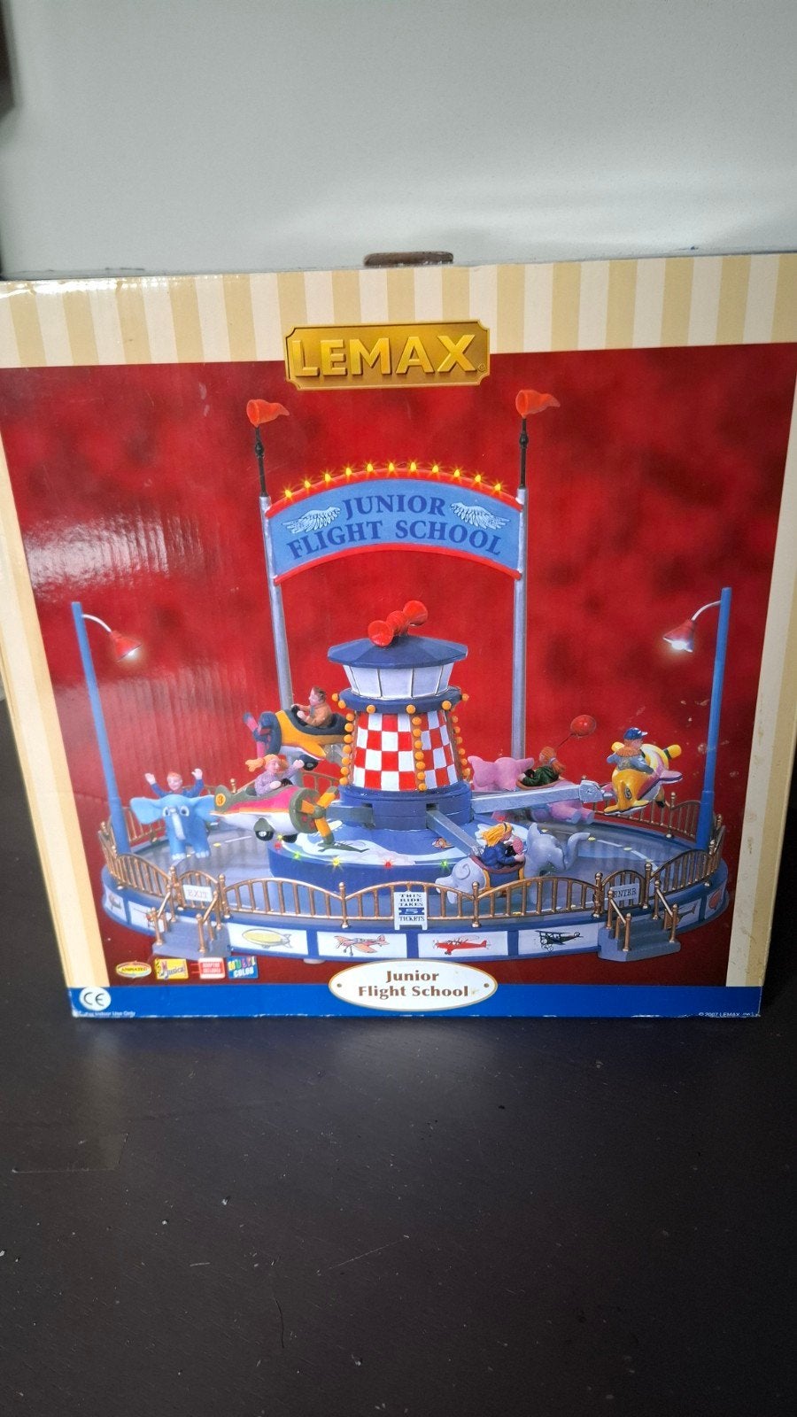 Lemax Junior Flight School kermis carnival kerstdorp kerst, Diversen, Ophalen of Verzenden