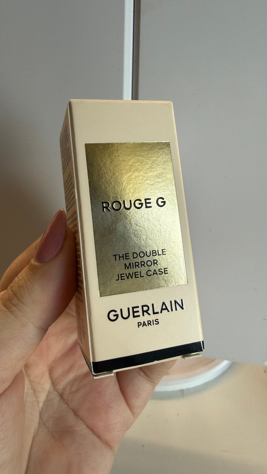 Guerlain Rouge G Mirror Case Le Strassé, Lippen, Nieuw, Ophalen of Verzenden, Goud