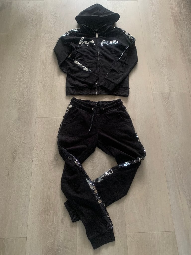 meisjes joggingpak met pailletjes, Gebruikt, Meisje, Coolcat, Ophalen of Verzenden