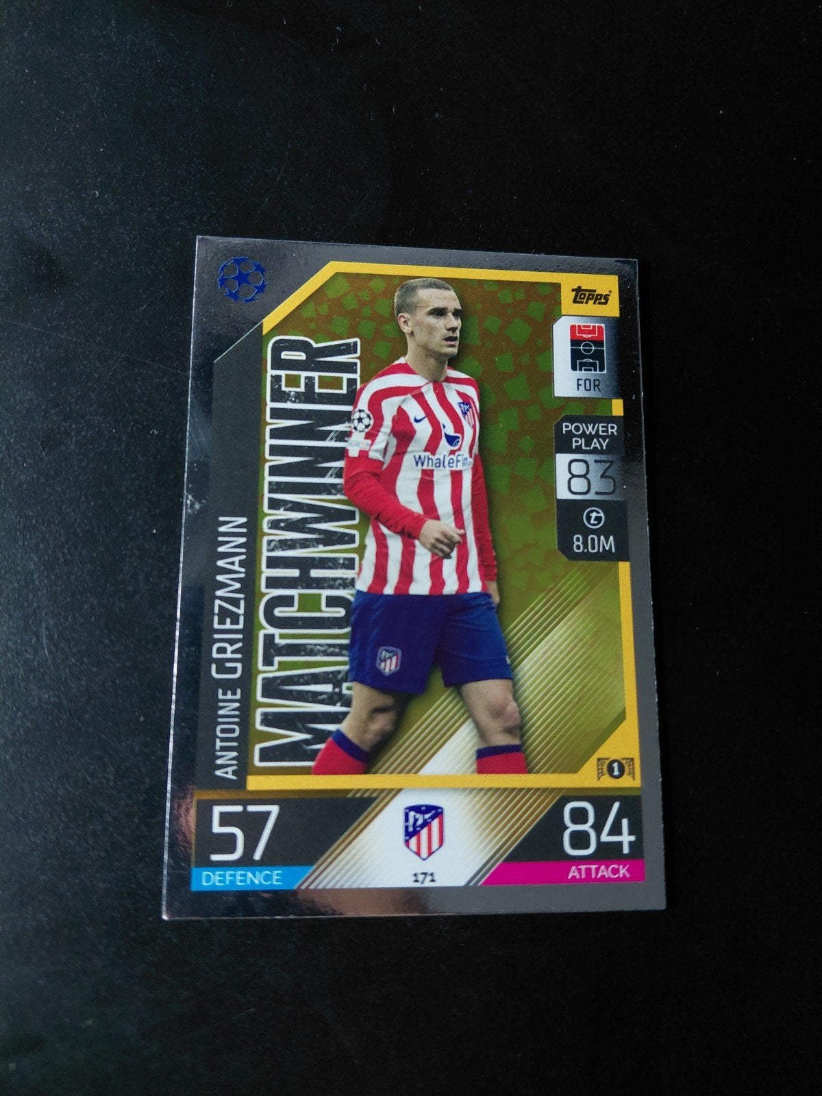 griezmann (atletico madrid) topps matchwinner, Verzenden, Nieuw, Buitenlandse clubs, Spelerskaart