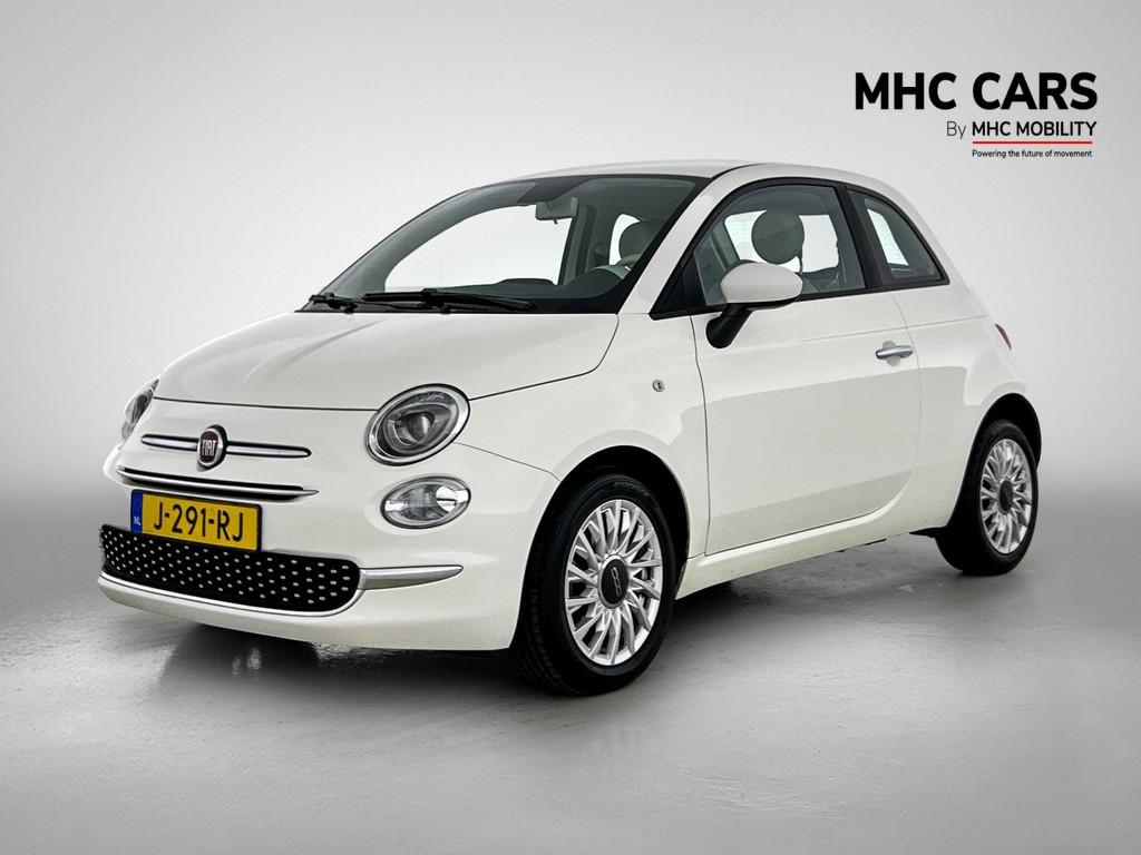 Fiat 500 1.0 Hybrid Lounge | Carplay | Parkeersensoren | Nav, Auto's, Fiat, Stof, Euro 6, 4 stoelen, Wit