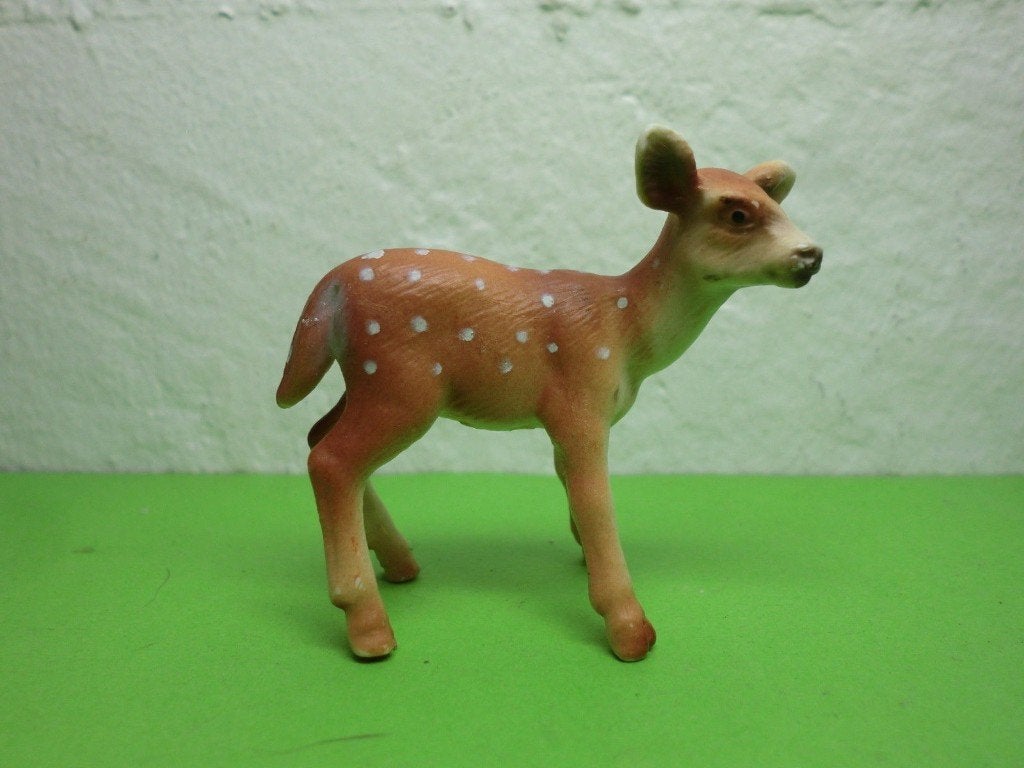 Schleich 14256 wit staart ree, dierfiguur, Verzamelen, Dierenverzamelingen, Verzenden, Gebruikt, Hert, Beeldje of Figuurtje