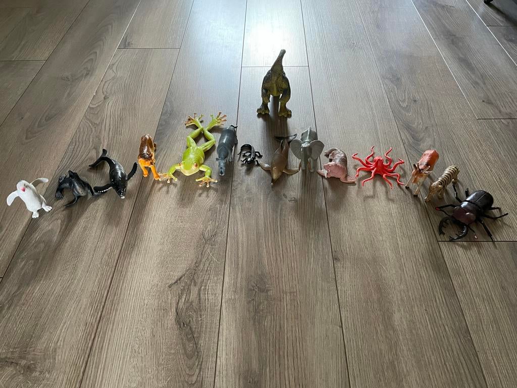 Grote collectie plastic dierenfiguren - 15 stuks, Ophalen of Verzenden, Zo goed als nieuw