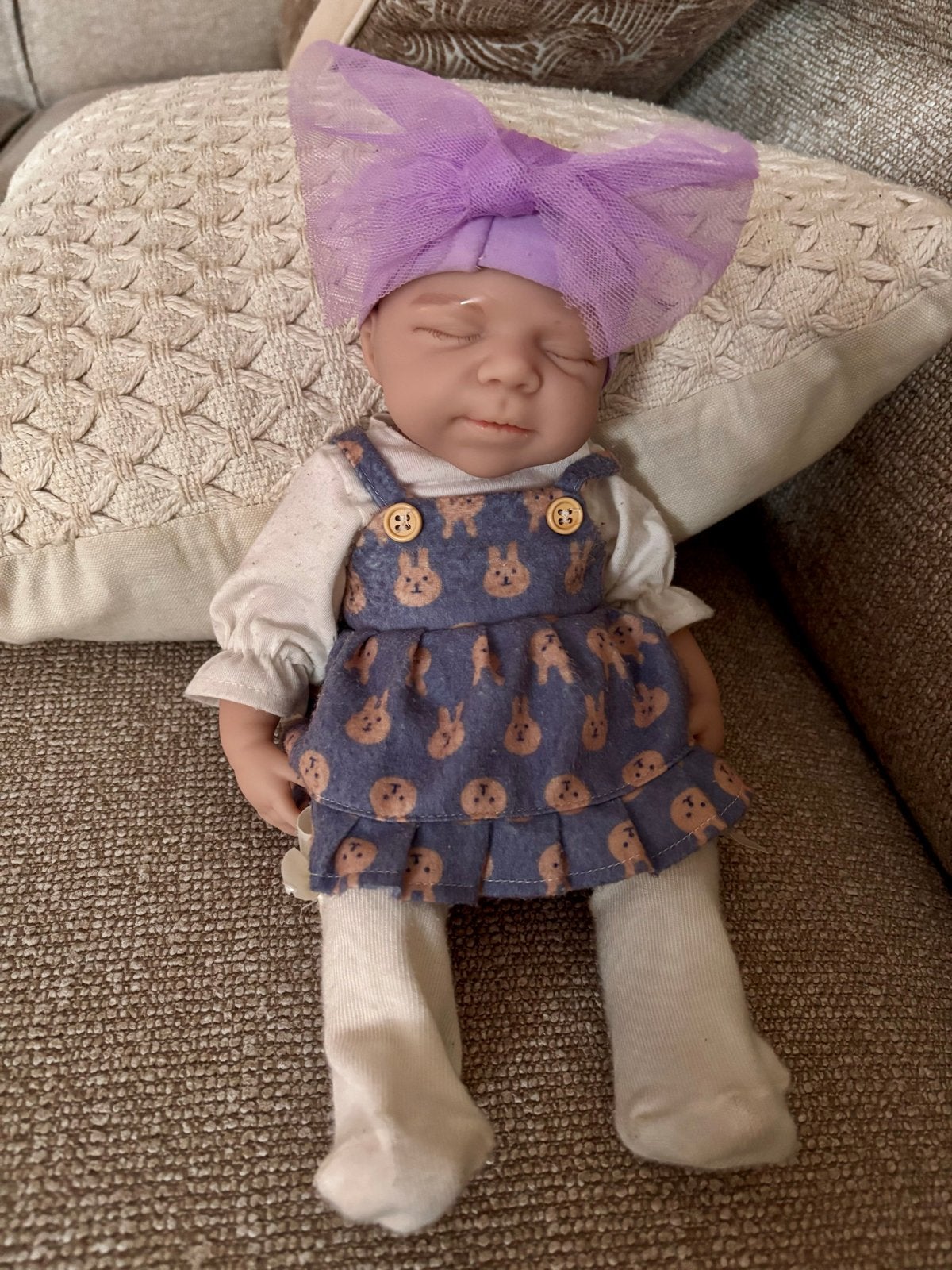 Realistische Reborn baby silicone, Verzamelen, Ophalen of Verzenden, Zo goed als nieuw, Babypop