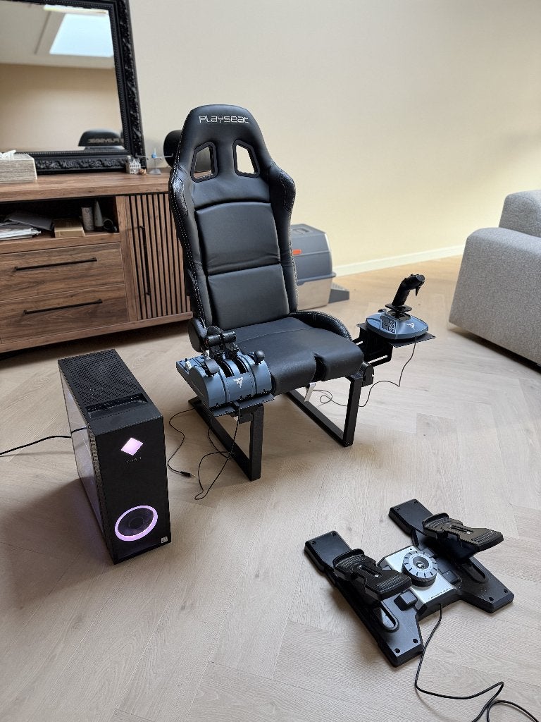 Flight Simulator Set | Playseat + Airbus TCA + Rudders, Spelcomputers en Games, Spelcomputers | Overige Accessoires, Zo goed als nieuw