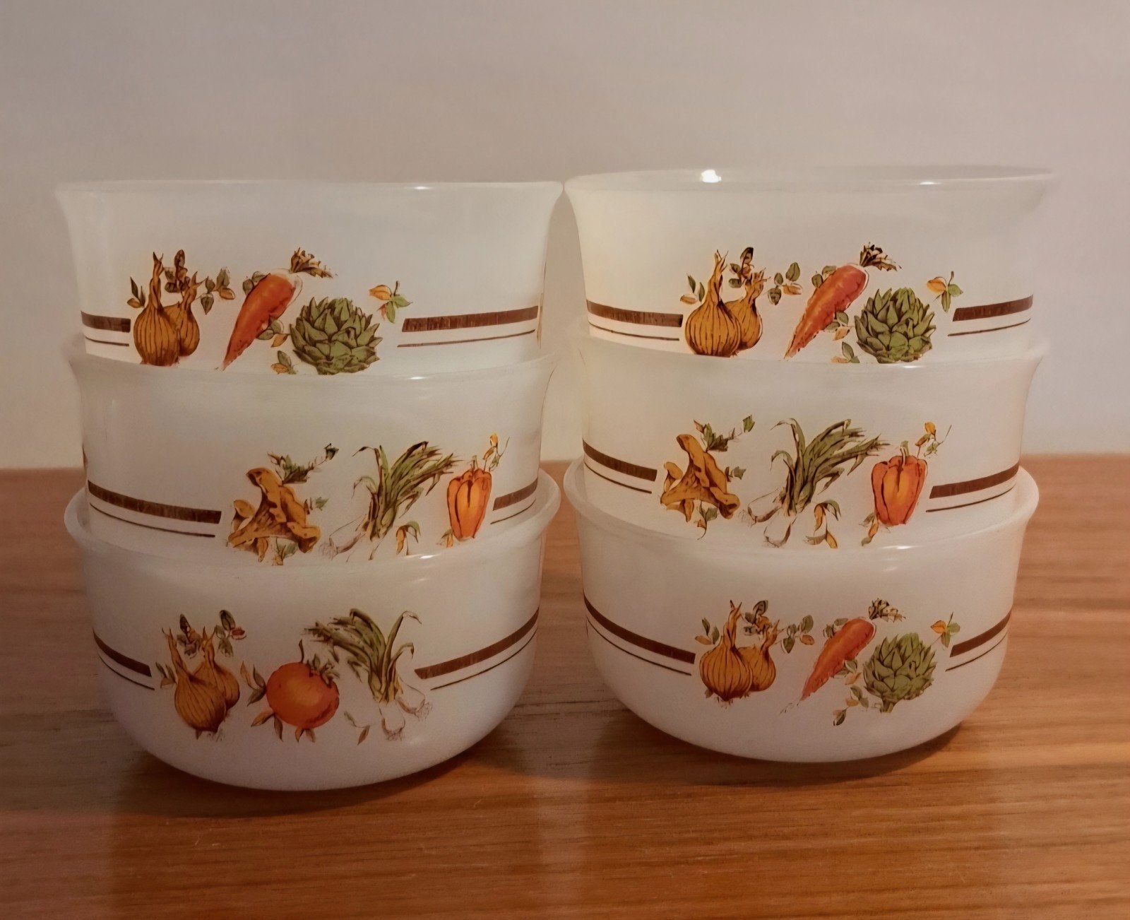 Arcopal France 6 glazen schaaltjes kommetjes/bakjes, Ophalen of Verzenden