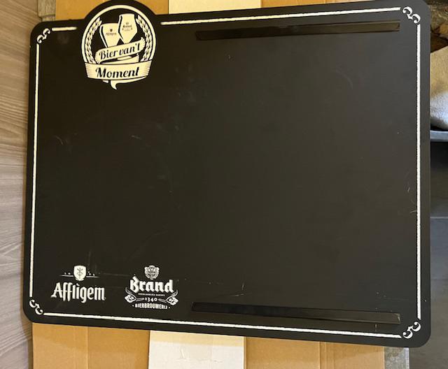 Affligem & Brand Bier Krijtbord Reclame, Ophalen of Verzenden, Gebruikt, Reclamebord, Plaat of Schild, Brand