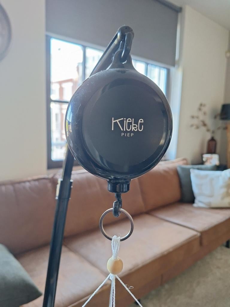 Muziek mobiel met safari dieren en Kicke Piep houder, Kinderen en Baby's, Ophalen of Verzenden, Zo goed als nieuw