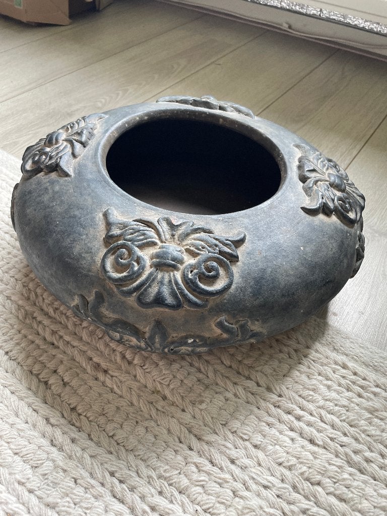 PMTD bloempot of decoratieve schaal, Ophalen, Gebruikt, Rond, Balkon