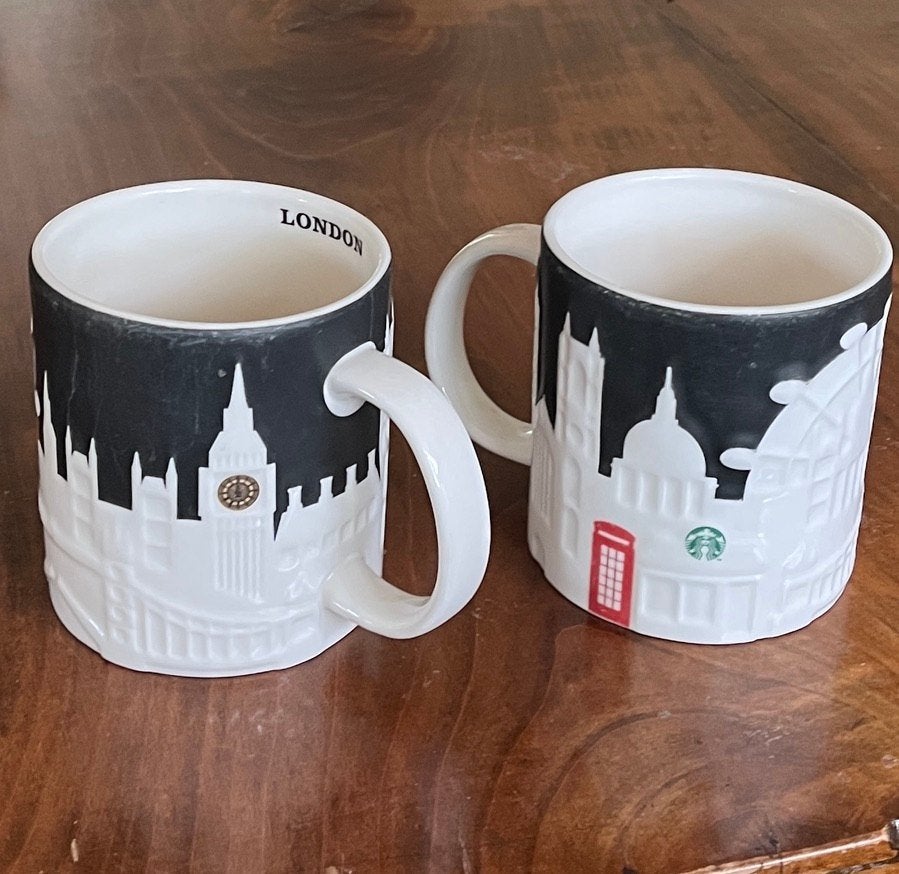 Starbucks bekers Londen, Ophalen of Verzenden, Zo goed als nieuw, Overige stijlen, Kop(pen) en/of Schotel(s)