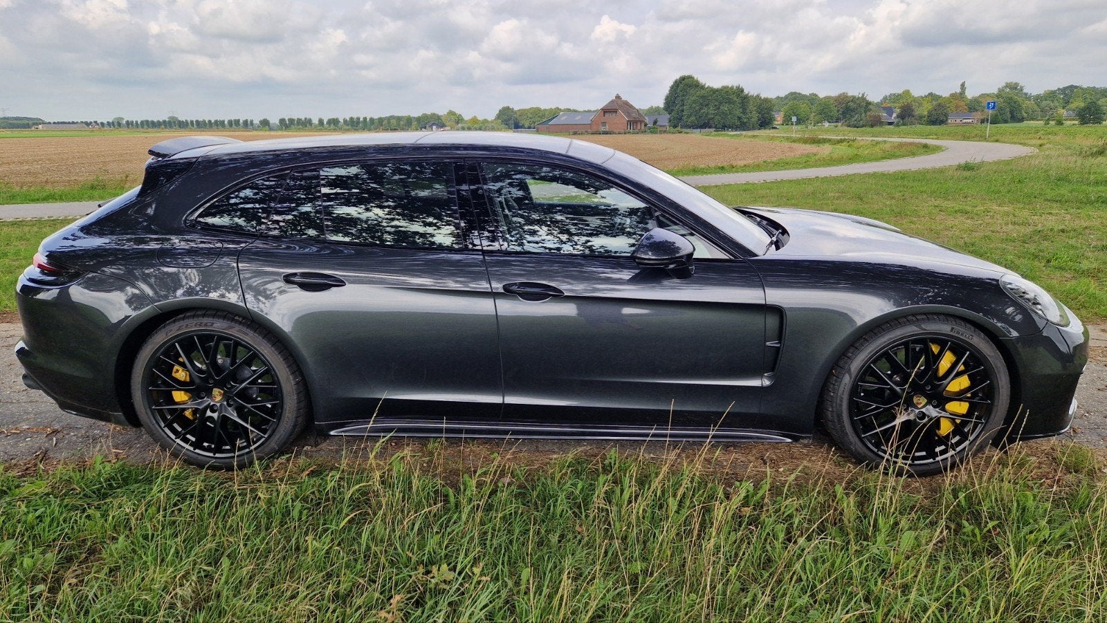 Porsche Panamera 4.0 V8 Turbo S E-hybrid 680pk PDK 2018, Auto's, Automaat, Zwart, Leder, Vierwielaandrijving