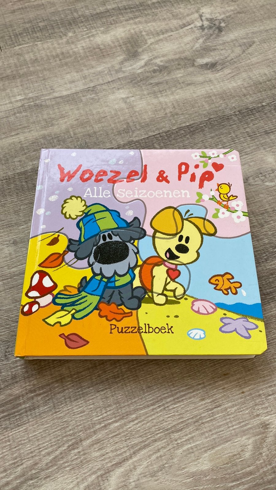 Woezel en Pip puzzel-/leesboek, Ophalen of Verzenden, 10 tot 50 stukjes, Zo goed als nieuw