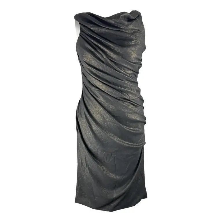 Phase Eight luxe jurk mooie draperie zwart stretch maat 40, Maat 38/40 (M), Verzenden, Zwart, Zo goed als nieuw