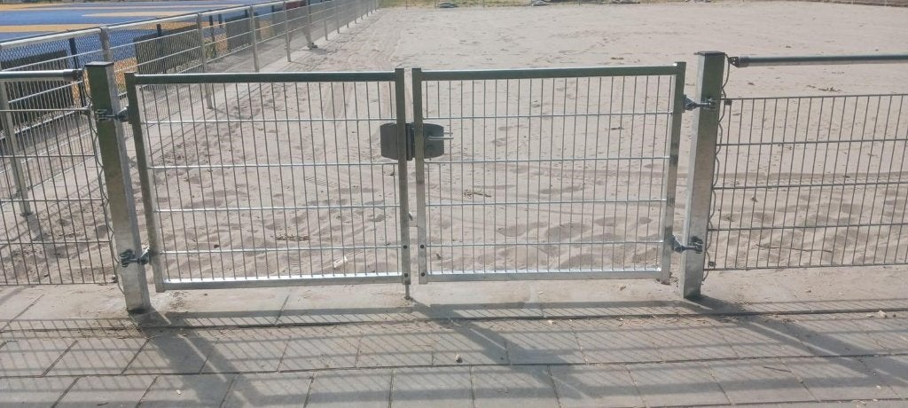 PRO Dubbele poorten NIEUW 100 cm Hoog COMPLEET, Tuin en Terras, Tuinpoorten, Ophalen, 100 tot 150 cm, Nieuw, IJzer