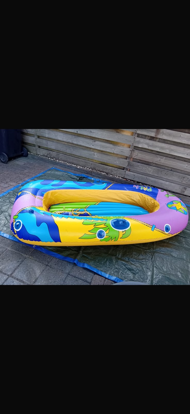 Opblaas boot met peddels, Watersport en Boten, Kano's, Met peddels, Overige typen, Twee personen, Ophalen of Verzenden