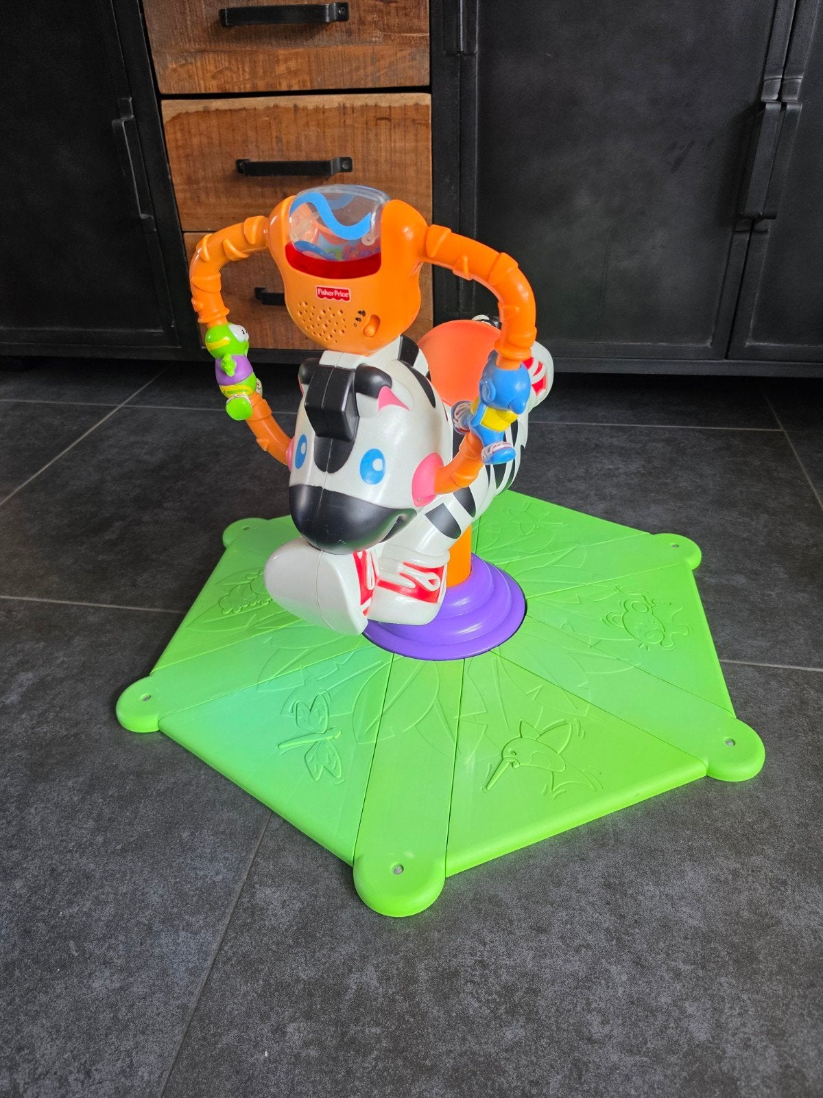 Fisher-Price Zebra Jumperoo, Kinderen en Baby's, Ophalen, Gebruikt, Overige typen, Met licht