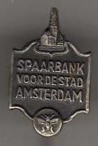 Speldje SPAARBANK VOOR DE STAD AMSTERDAM BIJ (A9), Verzenden, Gebruikt, Overige onderwerpen