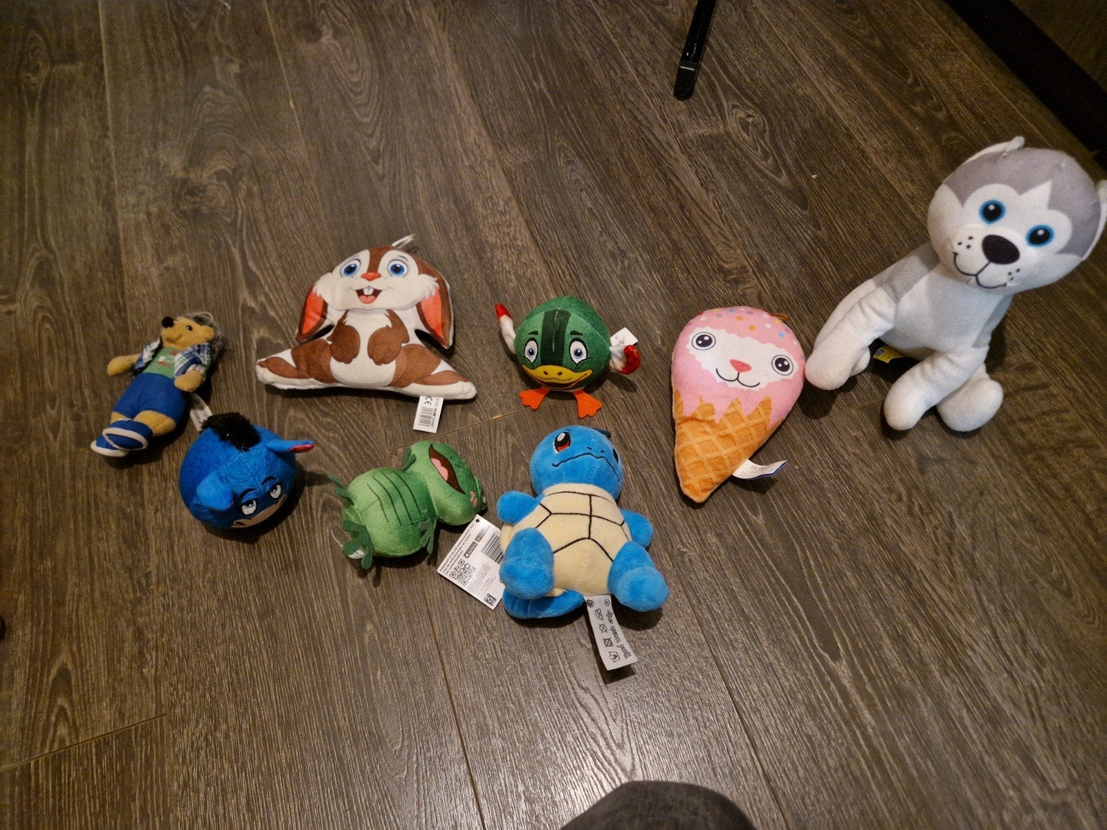 Diverse knuffels - Konijn, Pokémon, Hond, Eend, IJsje, Konijn, Ophalen of Verzenden, Zo goed als nieuw, Pokémon